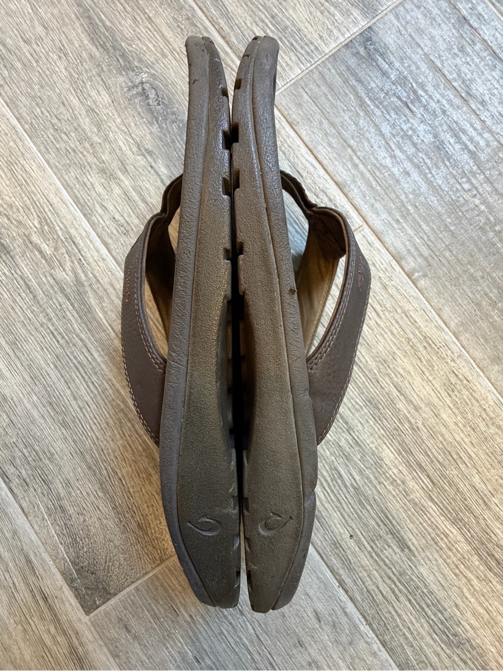 Olukai Ohana Dark Java Ray Flip-Flop Sandal Casual Men's Size 11 - Picture 4 of 9
